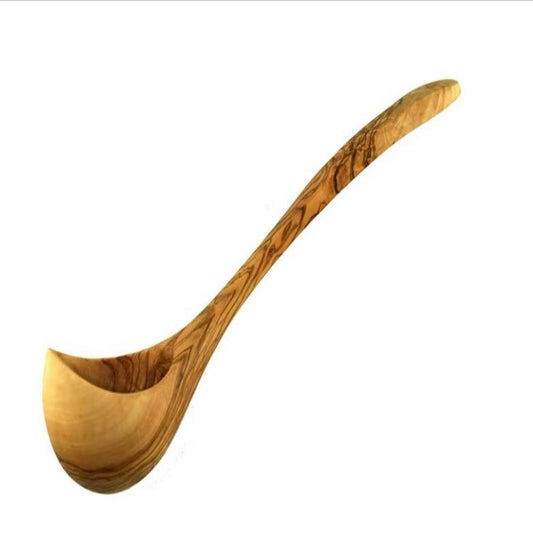 Louche en bois d'olivier pour cuisine ou sauna, 25 cm - ALLWENEEDIS