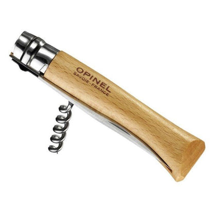 OPINEL - N°10 Tire-Bouchon - Couteau Pliant OPINEL Bois - ALLWENEEDIS